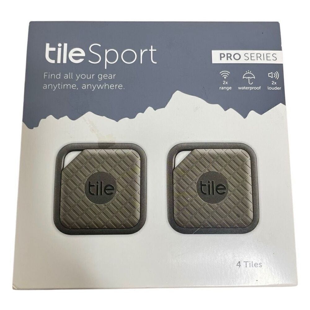 New Tile Sport Pro Series Tracking 4 Pack 2x Range Style Tracker Keychain Device